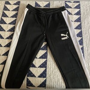 Puma T7 Track Pants Black size Medium